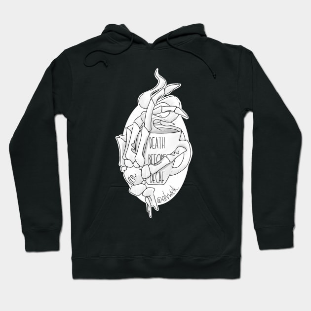 death before decaf Hoodie by elywick